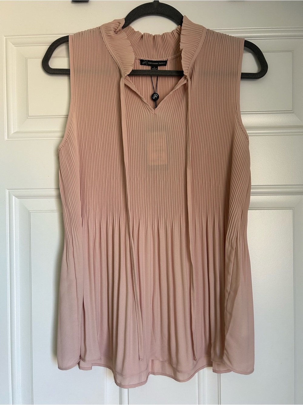 Adrianna Papell Sleeveless Blouse - Dusty Rose